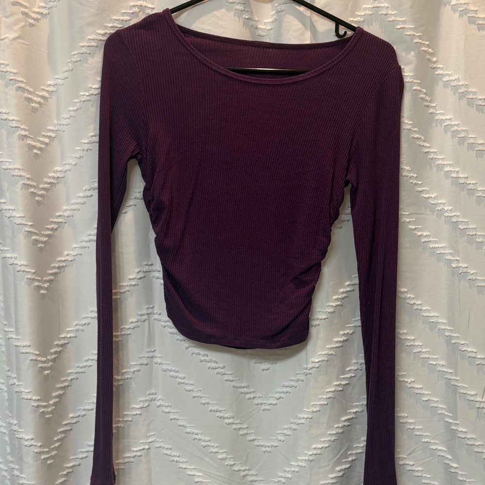 ALO YOGA Women’s Long-Sleeve Ribbed Top - Purple